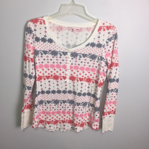 Victoria's Secret Other - Victoria’s Secret Thermal Fairisle Pajama Set Sz M